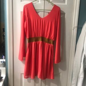 Coral dress!